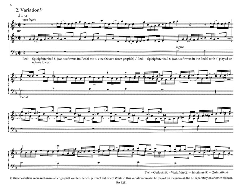 New Edition of the Complete Organ Works, Vol. 1: Die großen Partiten op. 8