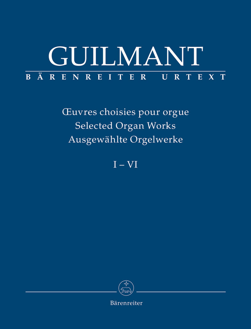 Oeuvres choisies pour orgue = Selected organ works, 6巻セット