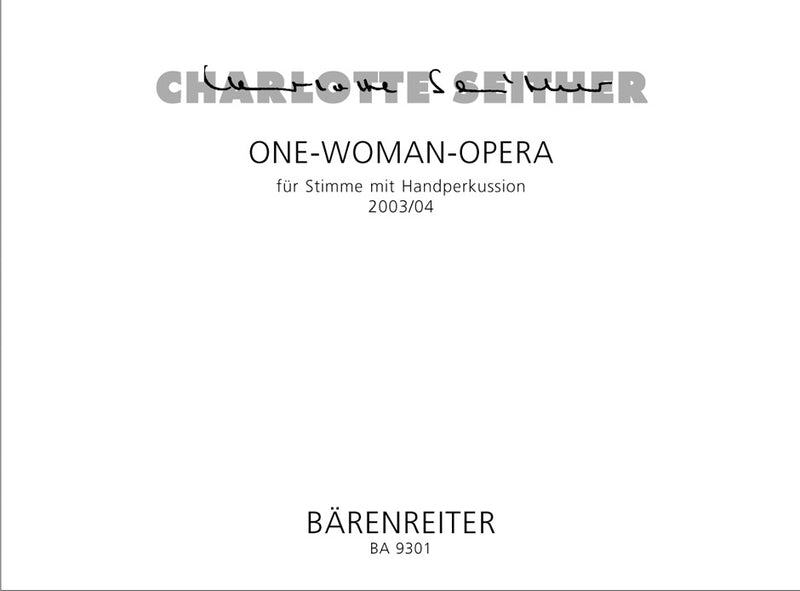 One-Woman-Opera for Voice and hand percussion (2004)
