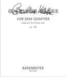 Vor dem Gewitter für Violine solo op. 128