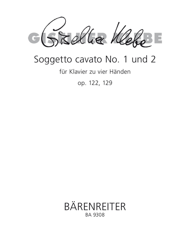 Soggetto cavato für Klavier zu vier Händen Nr. 1, 2 op. 122, 129