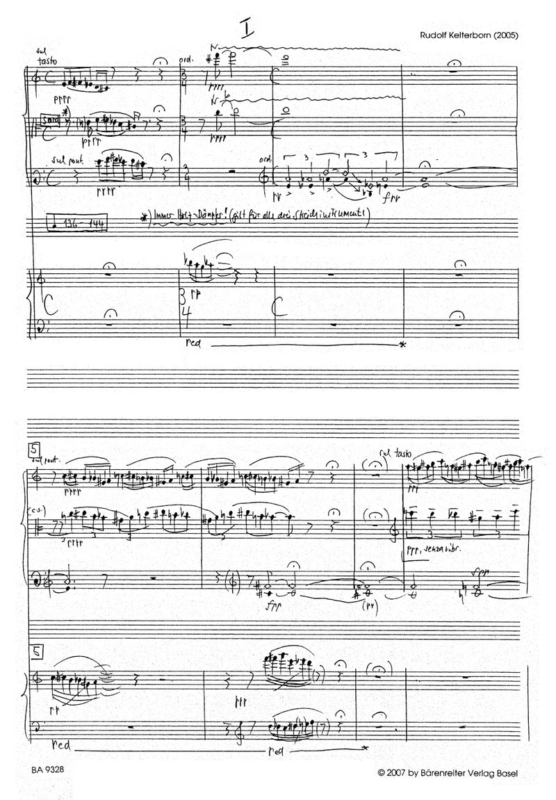 vier pieces for vier players für Violine, Viola, Violoncello und Klavier (2005)
