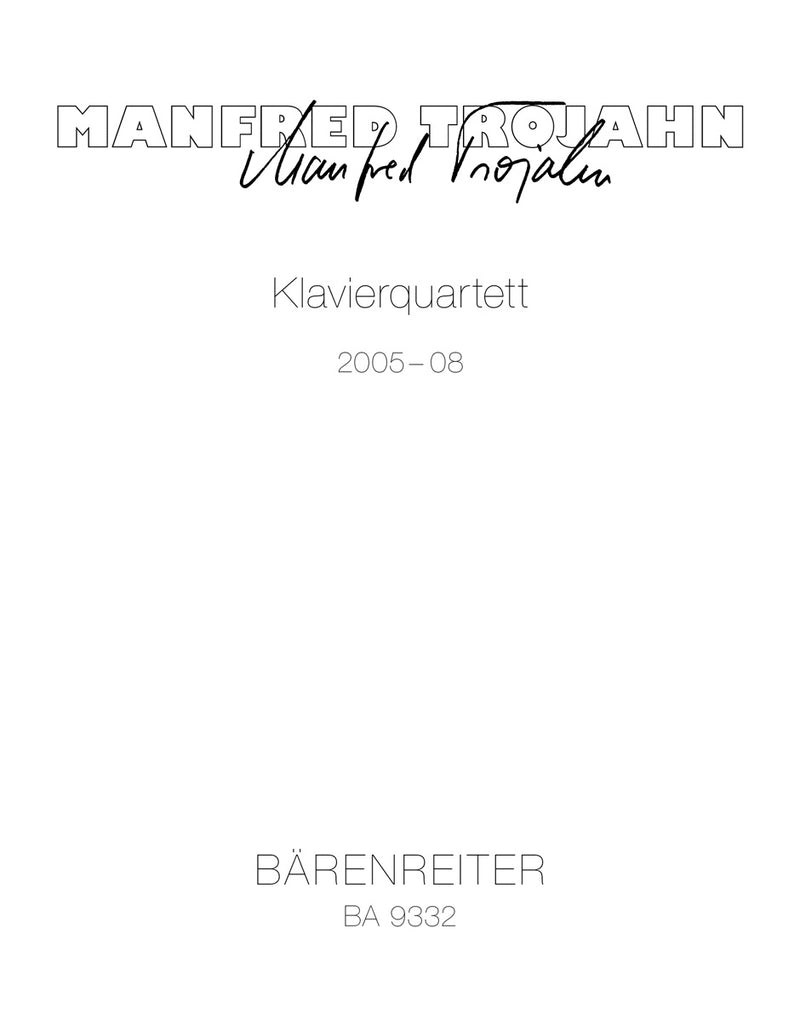 Piano Quartet (2005-08)