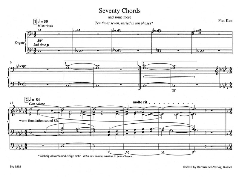 Three organ pieces
