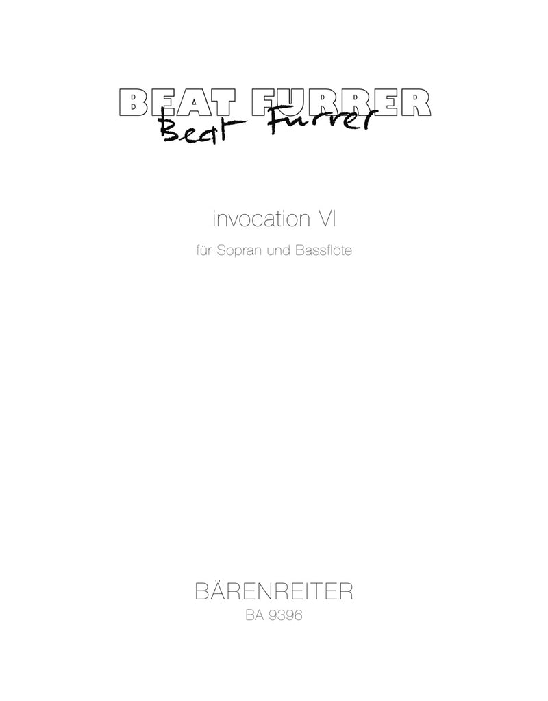 invocation VI for soprano and bass flute (2002/03)