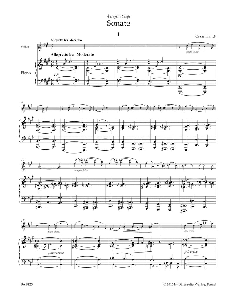 Sonate / Andantino quietoso op. 6 / Mélancolie for Piano and Violin