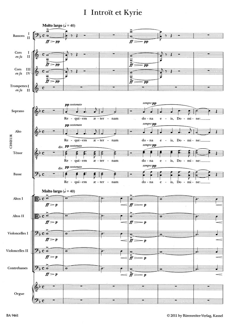 Messe de Requiem op. 48 (Version of 1900) [score]