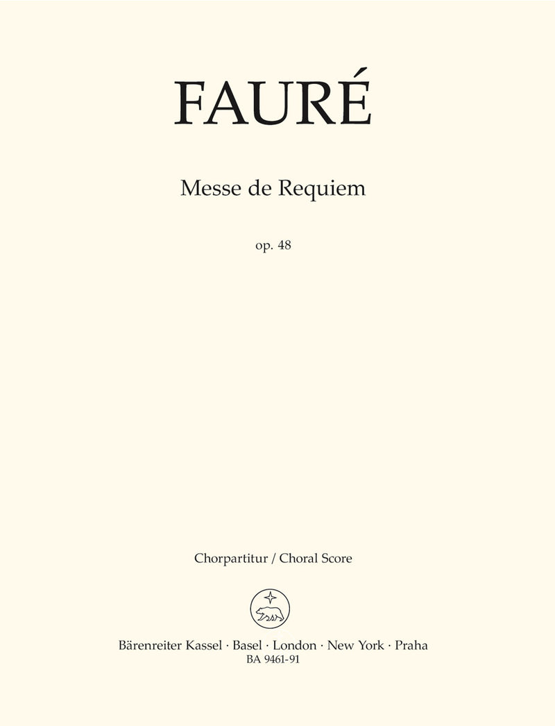 Messe de Requiem op. 48 (Version of 1900) [合唱楽譜]