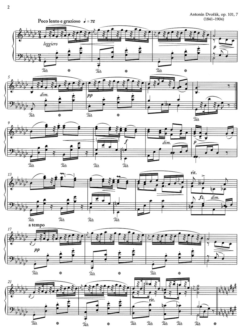 Humoresque G-flat major op. 101, 7