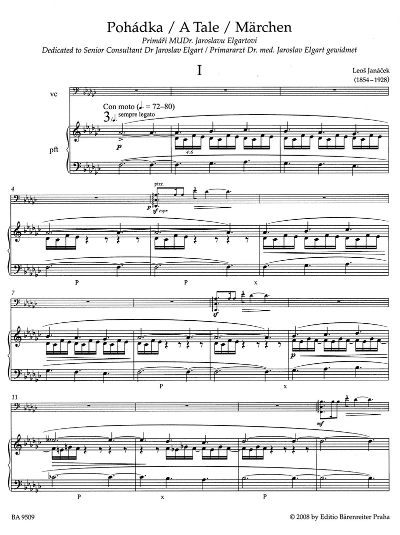 Works for Violoncello and Piano (With the original form of vier movements of "A Tale")