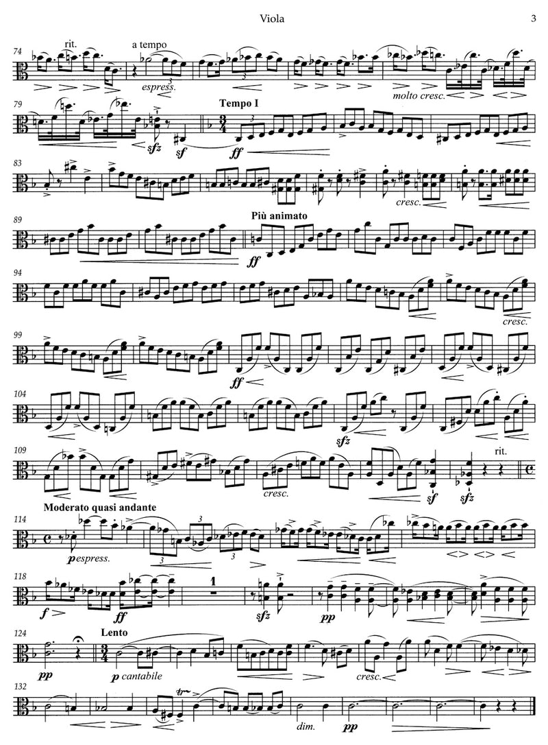 String Quartet No. 2 D minor [set of parts]