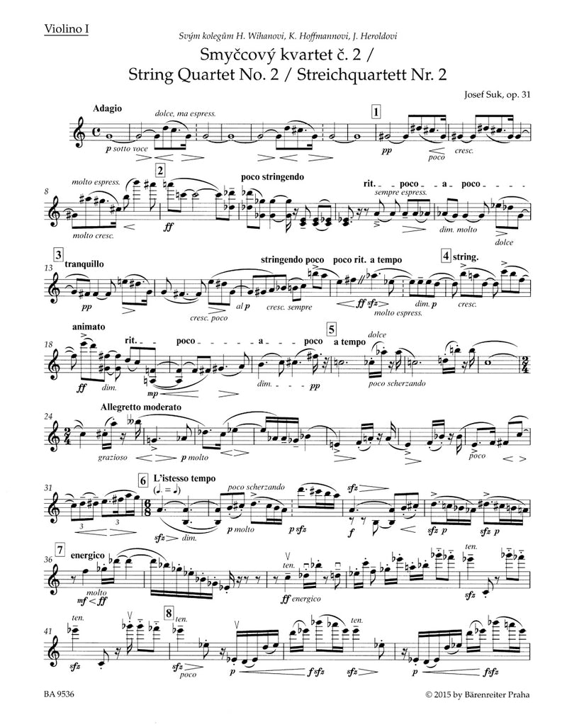 String Quartet no. 2 op. 31 [set of parts]