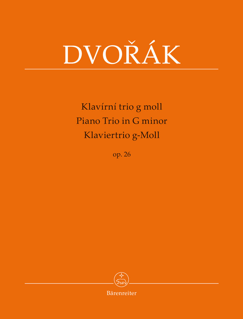 Piano Trio for Piano, Violin and Violoncello G minor op. 26 [score & parts]
