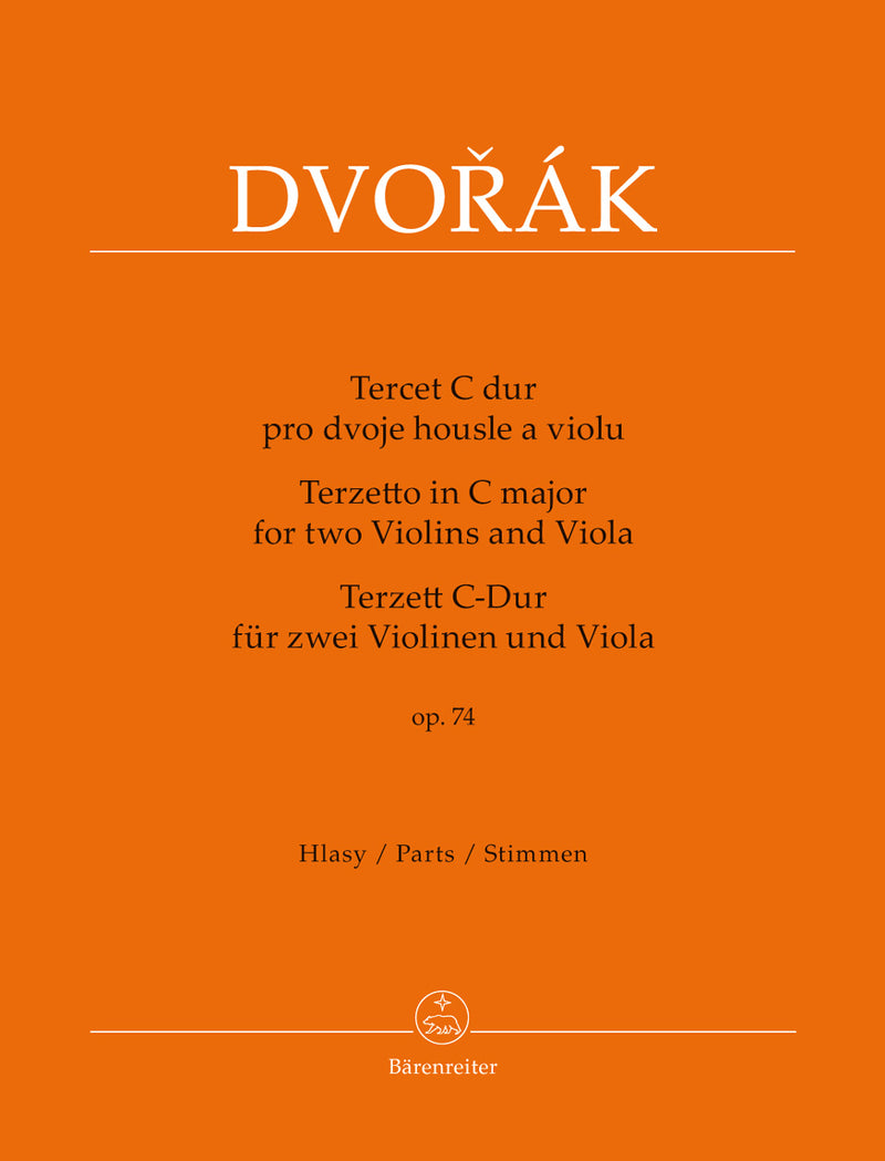 Terzetto for two Violins and Viola C major op. 74 [set of parts]