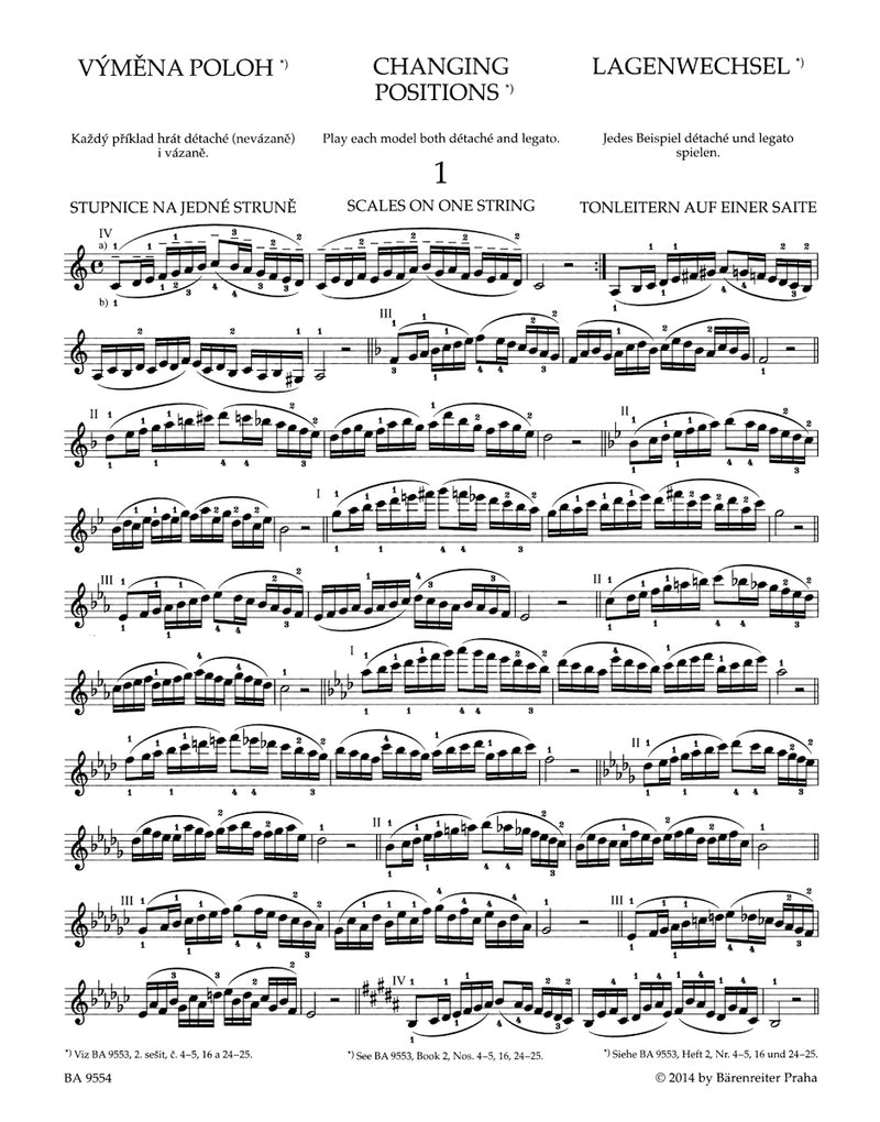 School of Violin Technique op. 1, vol. 3