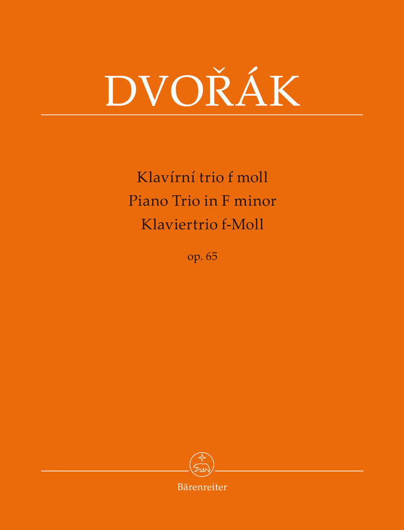 Piano Trio F minor op. 65 [Performance score, set of parts]