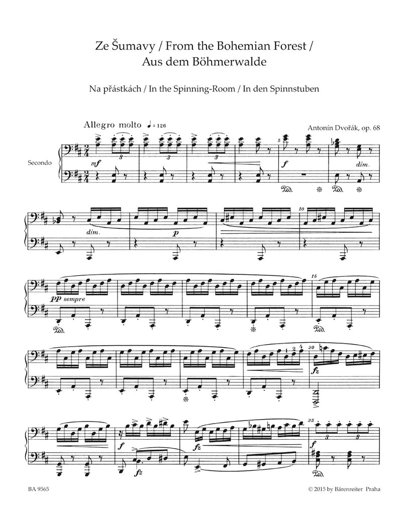 From the Bohemian Forest for Piano Duet op. 68