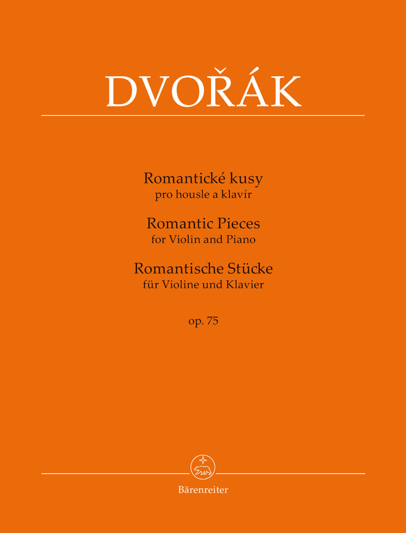Romantic Pieces for Violin and Piano op. 75 [Performance score, part(s)]