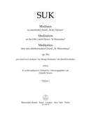 Meditation über den altböhmischen Choral "St. Wenzeslaus" für Streichorchester op. 35a [violin 1 part]
