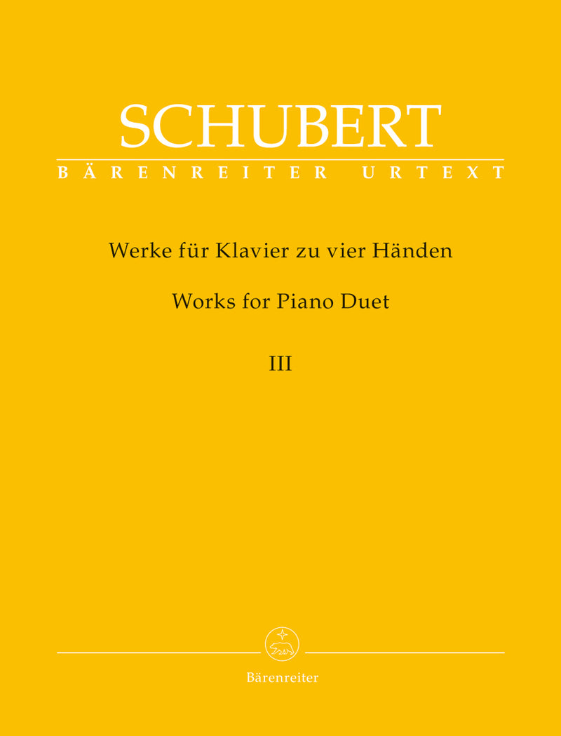 Werke für Klavier zu vier Händen = Works for Piano, 4 hands, vol. 3（ソフトカバー）