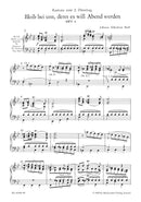 Bleib bei uns, denn es will Abend werden, BWV 6 （ヴォーカル・スコア）