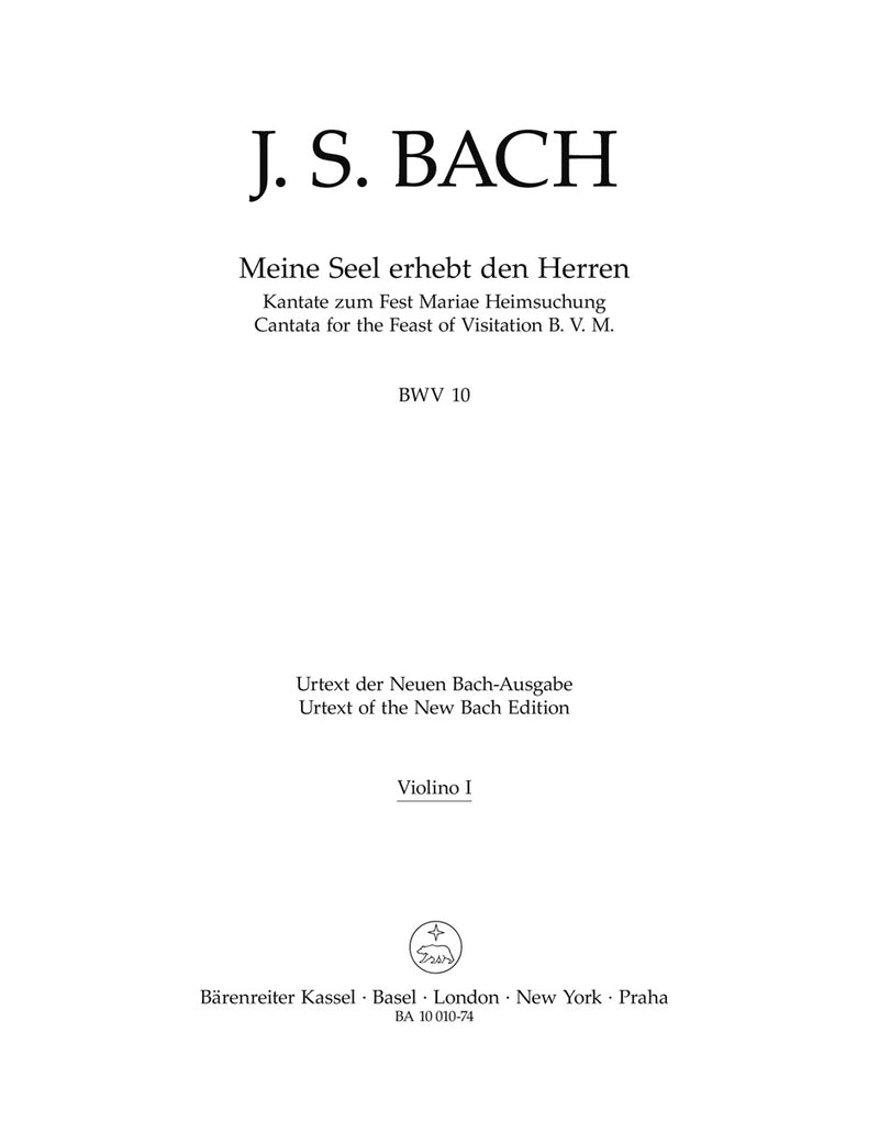 Meine Seel erhebt den Herren BWV 10 [violin 1 part]