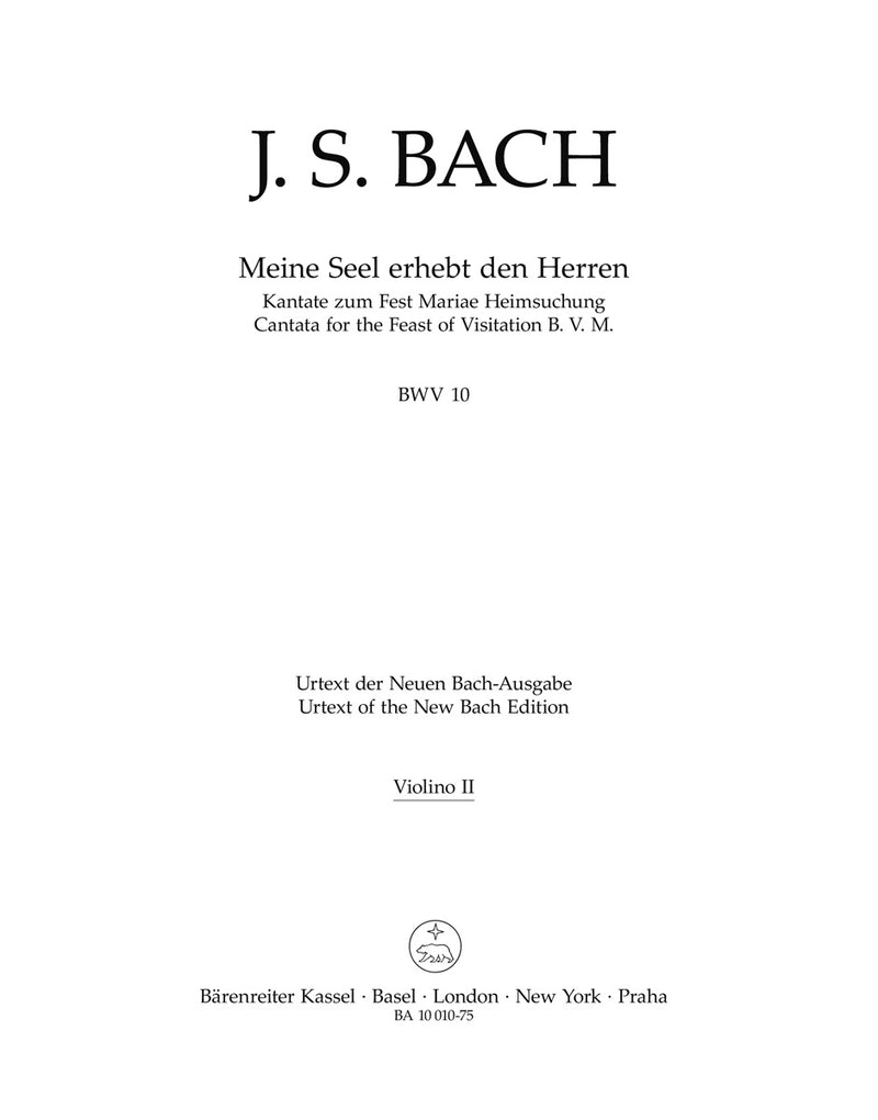 Meine Seel erhebt den Herren BWV 10 [violin 2 part]