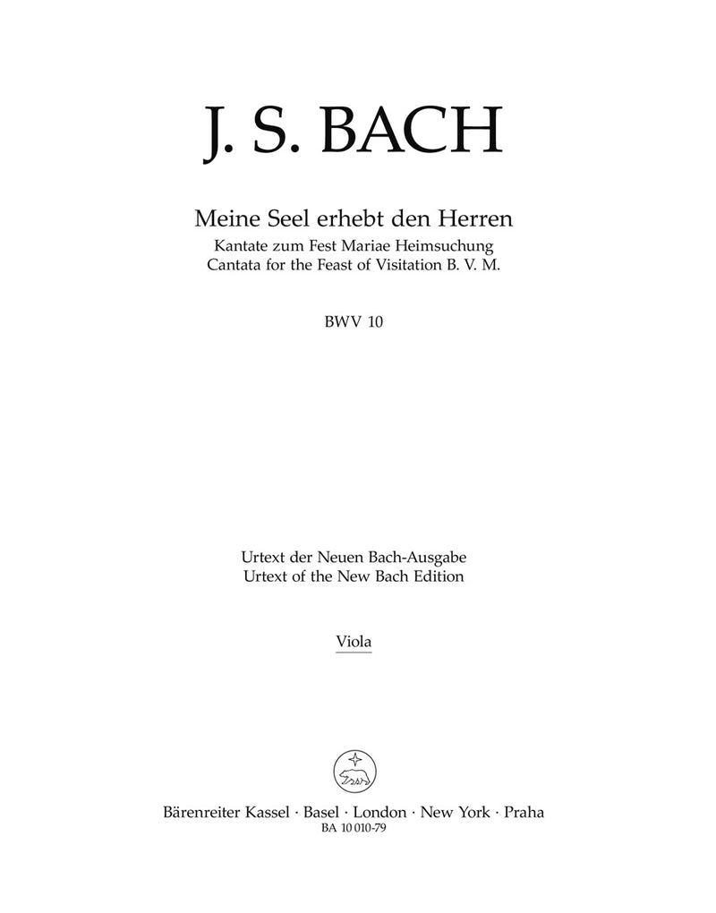 Meine Seel erhebt den Herren BWV 10 [viola part]