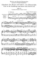 Gleichwie der Regen und Schnee vom Himmel fällt BWV 18（ヴォーカル・スコア）