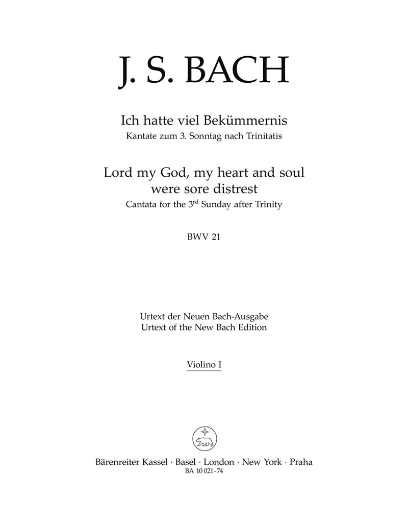 Ich hatte viel Bekümmernis BWV 21 [violin 1 part]