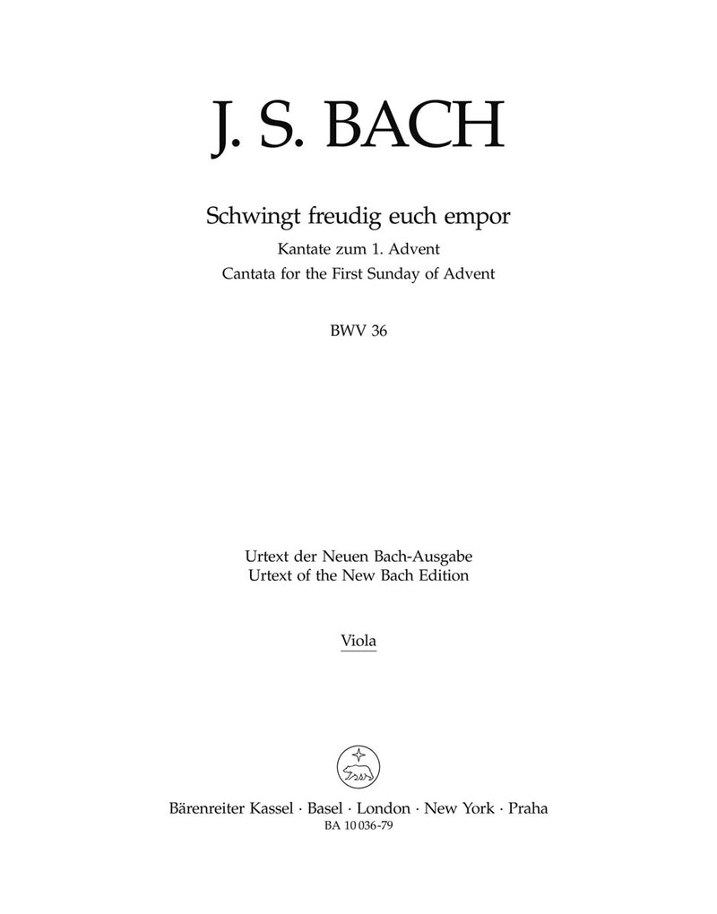 Schwingt freudig euch empor, BWV 36 (Final version) [viola part]