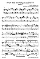 Brich dem Hungrigen dein Brot BWV 39（ヴォーカル・スコア）