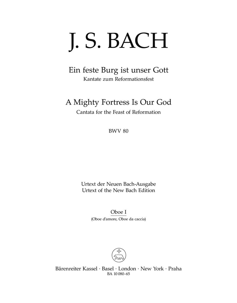 Ein feste Burg ist unser Gott, BWV 80 [set of wind parts]