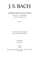 Gelobet seist du, Jesu Christ, BWV 91 [合唱楽譜]
