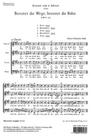 Bereitet die Wege, bereitet die Bahn, BWV 132 [合唱楽譜]