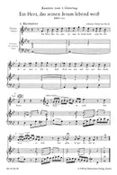 Ein Herz, das seinen Jesum lebend weiß BWV 134 （ヴォーカル・スコア）