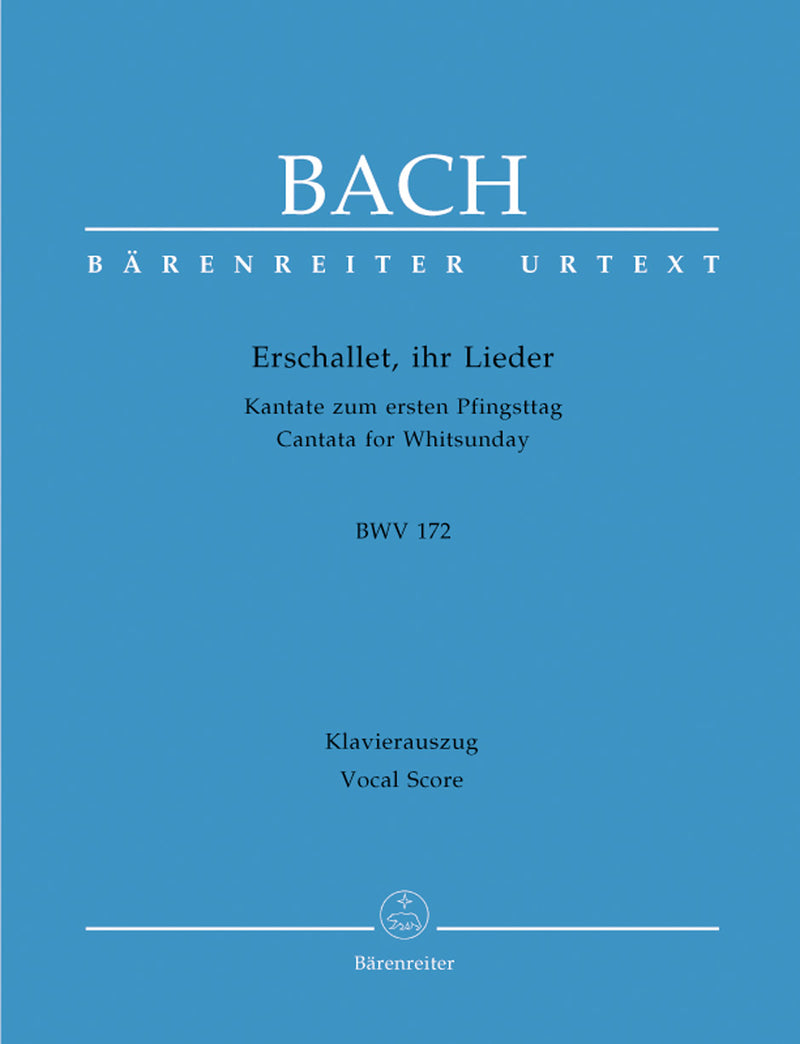 Erschallet, ihr Lieder, BWV 172 (C major version) （ヴォーカル・スコア）