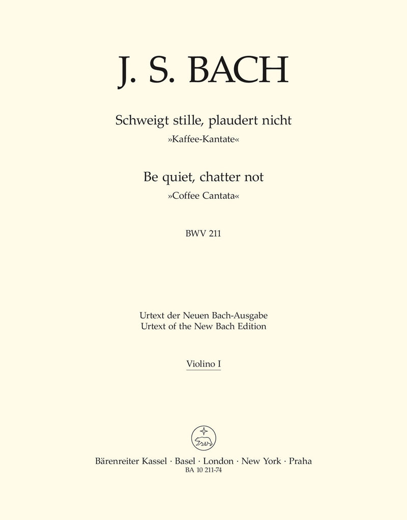 Schweigt stille, plaudert nicht BWV 211 [violin 1 part]