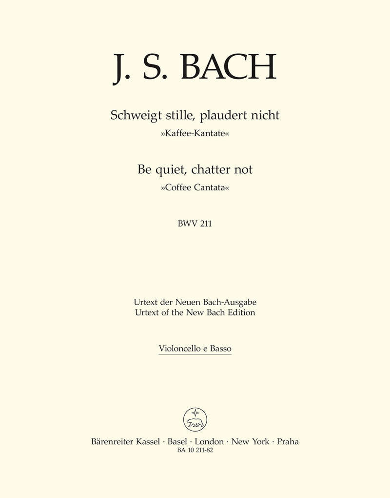 Schweigt stille, plaudert nicht BWV 211 [cello/double bass part]