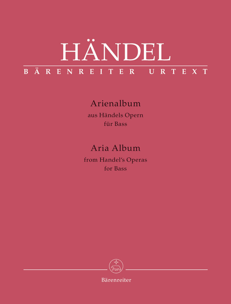 Aria Album for Bass (from Handel's Operas)