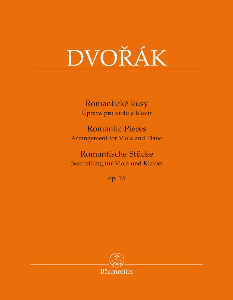 Romantic Pieces for Violin and Piano op. 75 (arr. Viola and Piano) [score & parts]