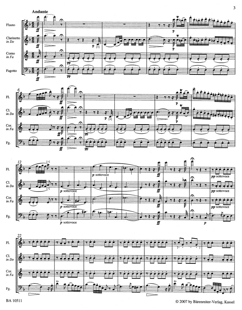 Chamber Music without Piano / Musica da camera senza pianoforte [score]