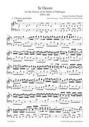 Te Deum for the Victory at the Battle of Dettingen HWV 283 （ヴォーカル・スコア）