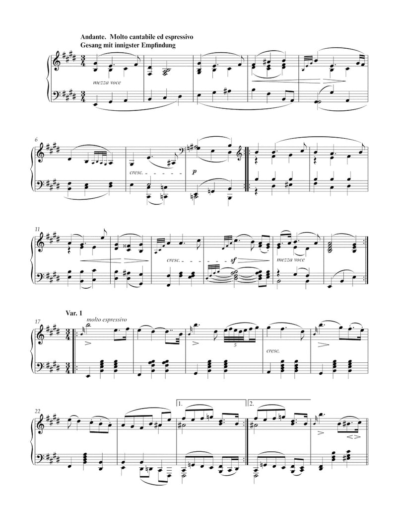 Sonata for Pianoforte in E major op. 109