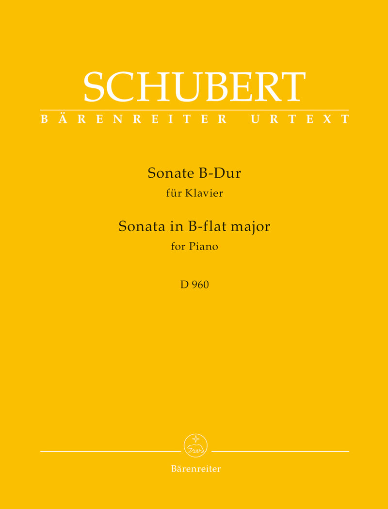 Sonate for Piano B-flat major D 960