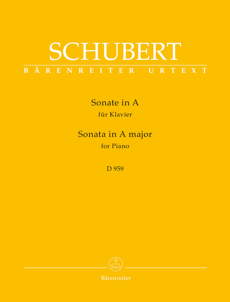 Sonata for Piano A major D 959