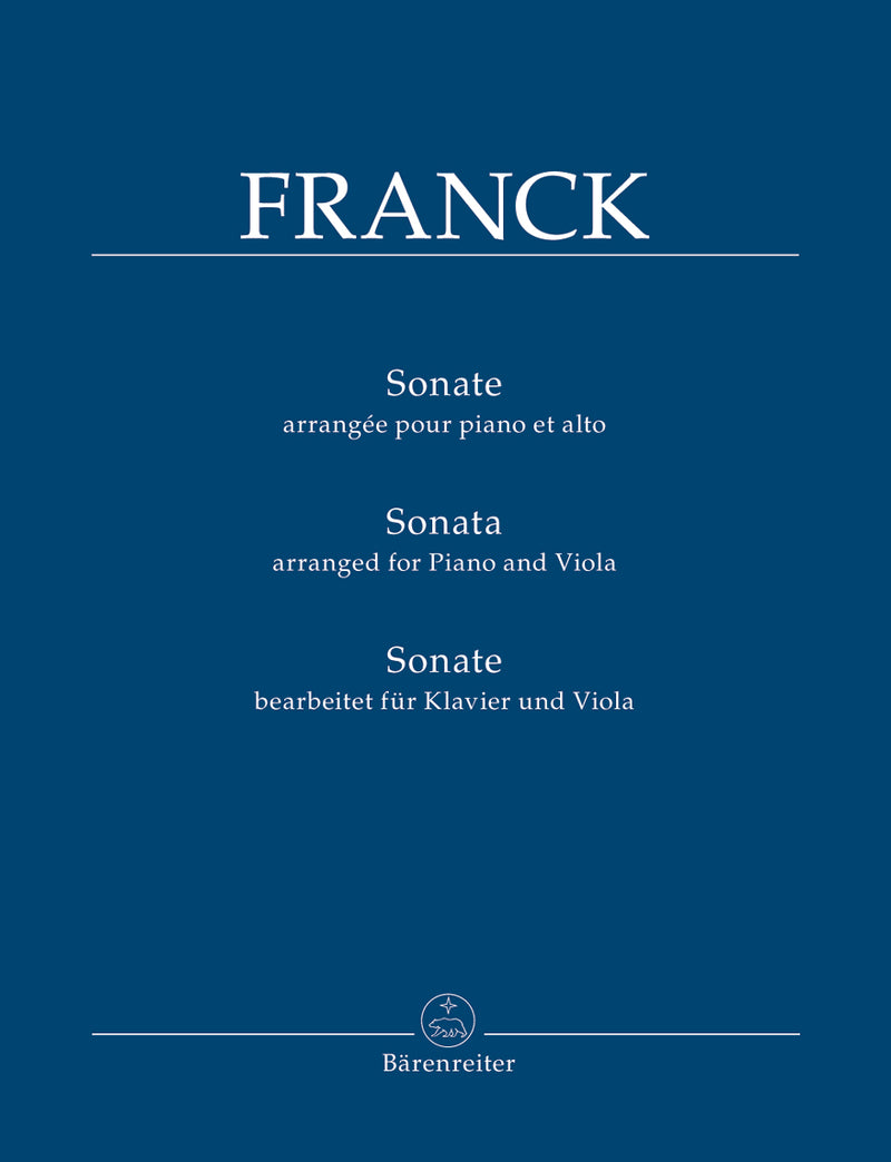 Sonata (Arranged for Piano and Viola)