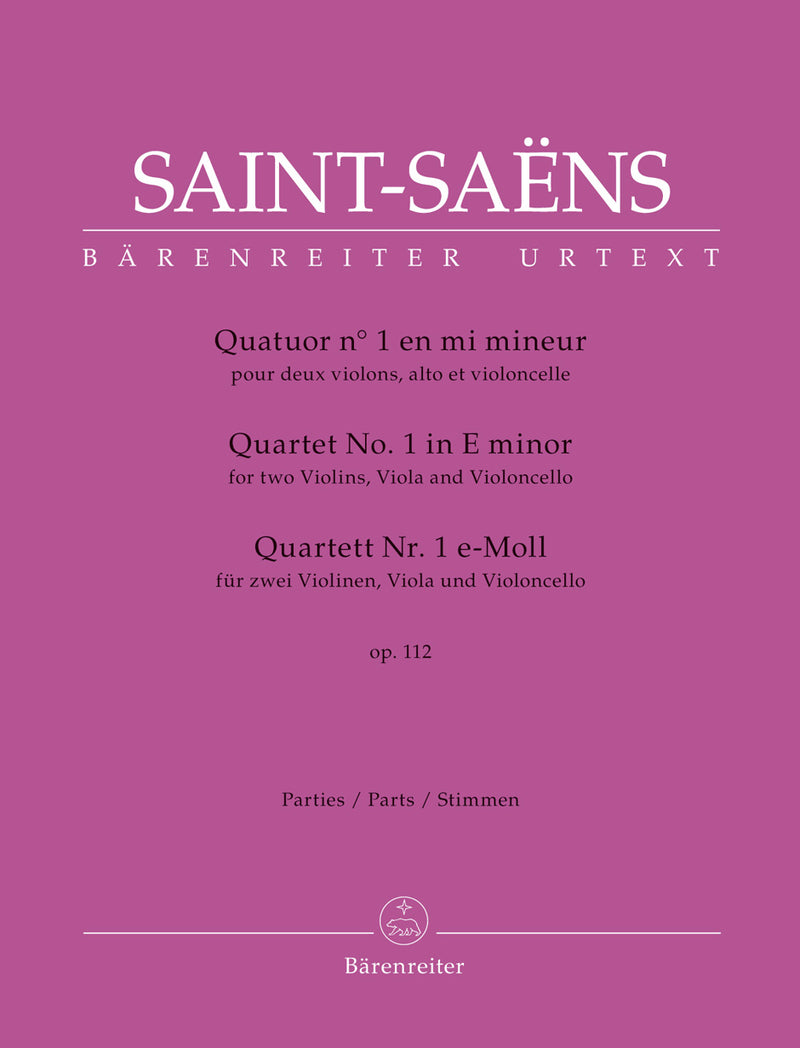 String Quartet No. 1 op. 112 [Set of parts]