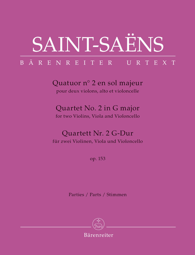 String Quartet No. 2 op. 153 [Set of parts]