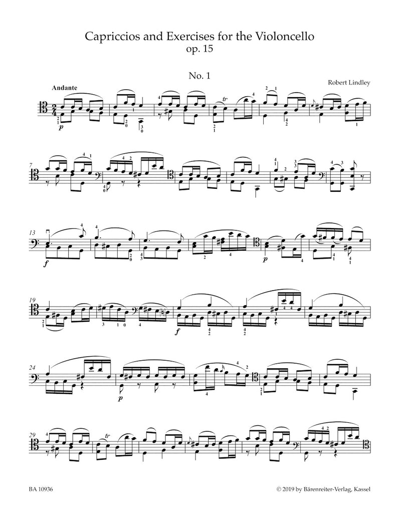 Capriccios and Exercises for the Violoncello op. 15